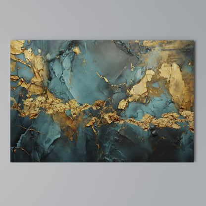 CELESTIAL GOLDRUSH Cuadro en lienzo horizontal