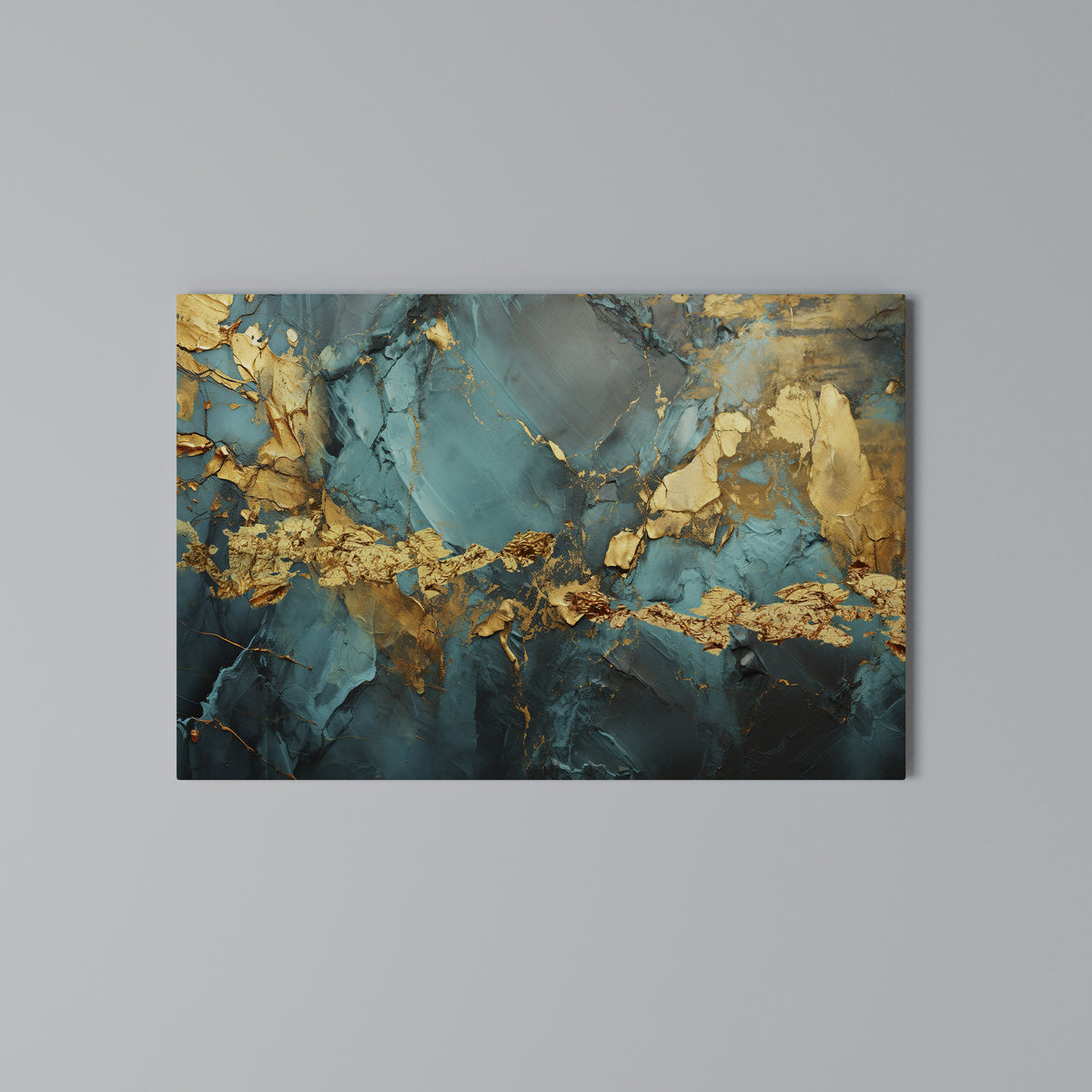 CELESTIAL GOLDRUSH Cuadro en lienzo horizontal