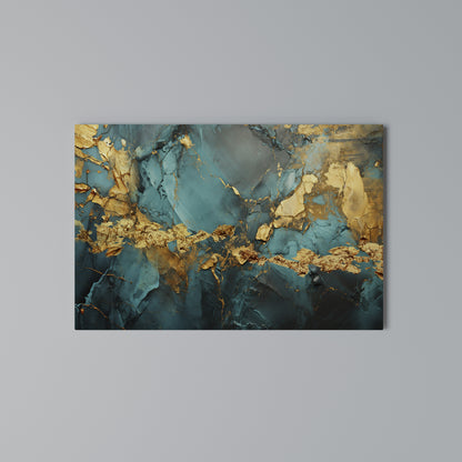 CELESTIAL GOLDRUSH Cuadro en lienzo horizontal