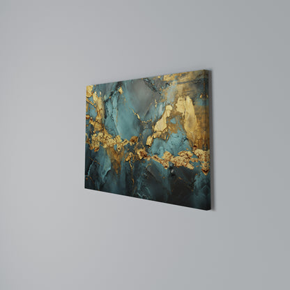 CELESTIAL GOLDRUSH Cuadro en lienzo horizontal