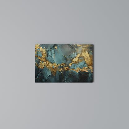 CELESTIAL GOLDRUSH Cuadro en lienzo horizontal