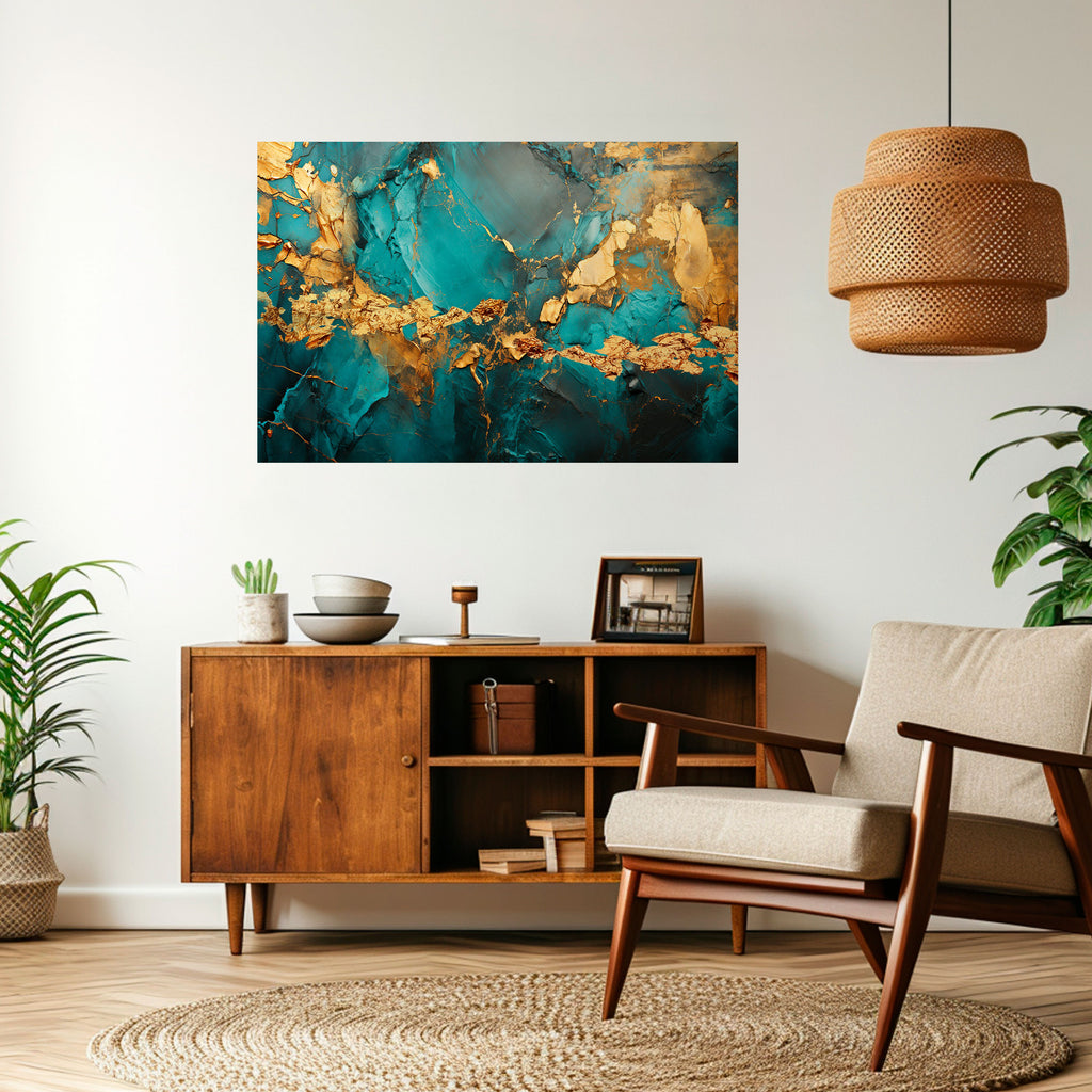 Póster horizontal autoadhesivo CELESTIAL GOLDRUSH