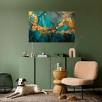 CELESTIAL GOLDRUSH Póster Horizontal Adhesivo