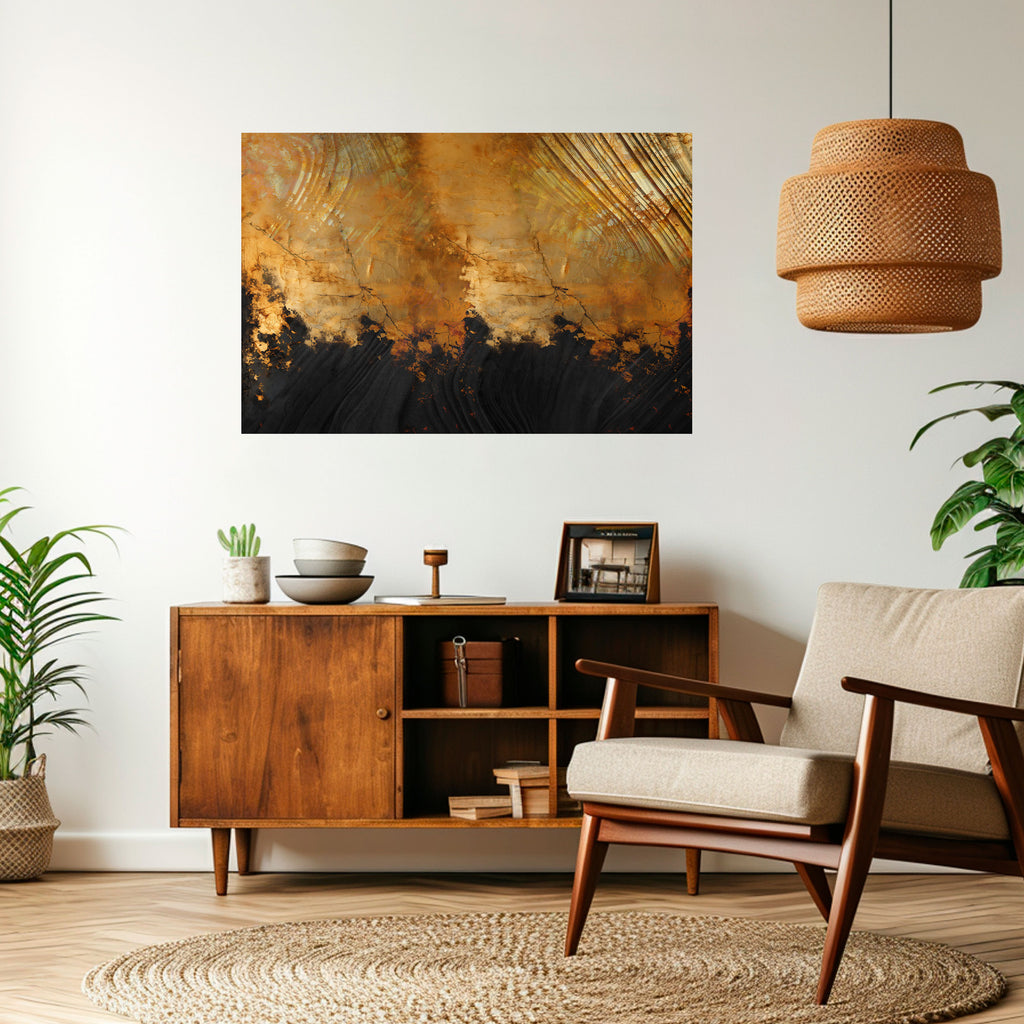 Póster horizontal autoadhesivo FLUID EMBER