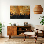 FLUID EMBER Póster Horizontal Adhesivo