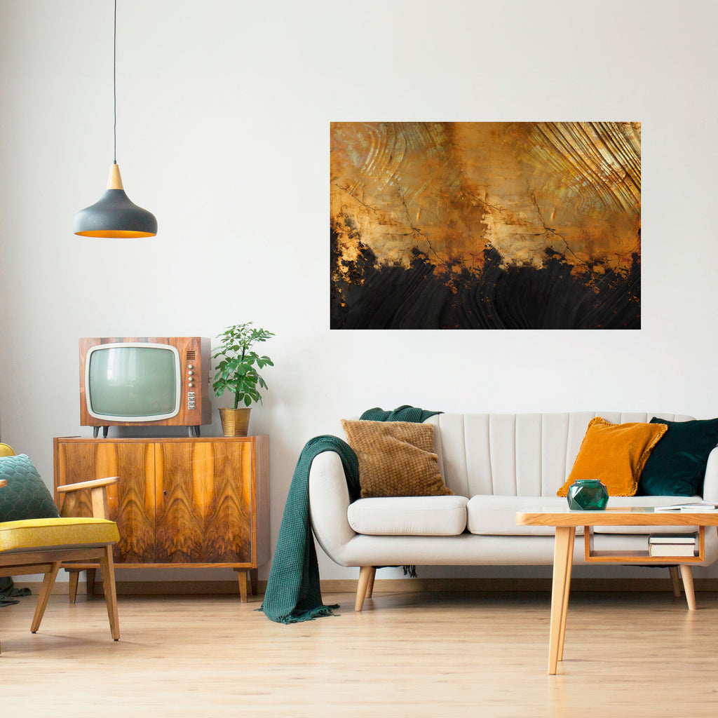 Póster horizontal autoadhesivo FLUID EMBER