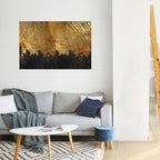 FLUID EMBER Póster Horizontal Adhesivo