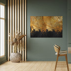 FLUID EMBER Póster Horizontal Adhesivo