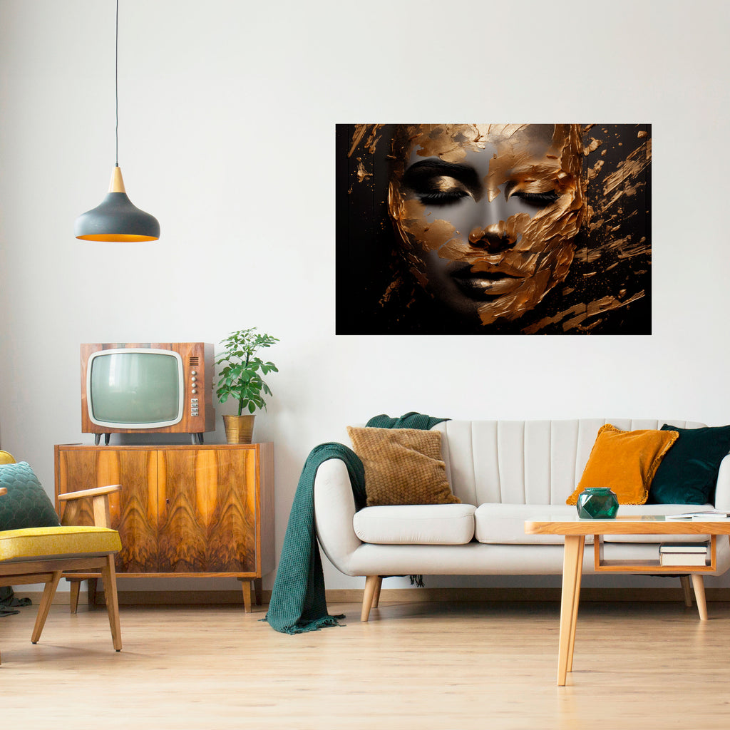 ELEGANCIA BRILLANTE Póster horizontal autoadhesivo