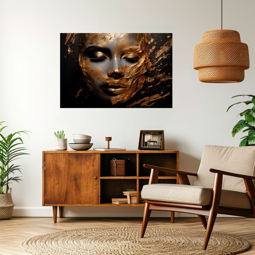 ELEGANCIA BRILLANTE Póster horizontal autoadhesivo