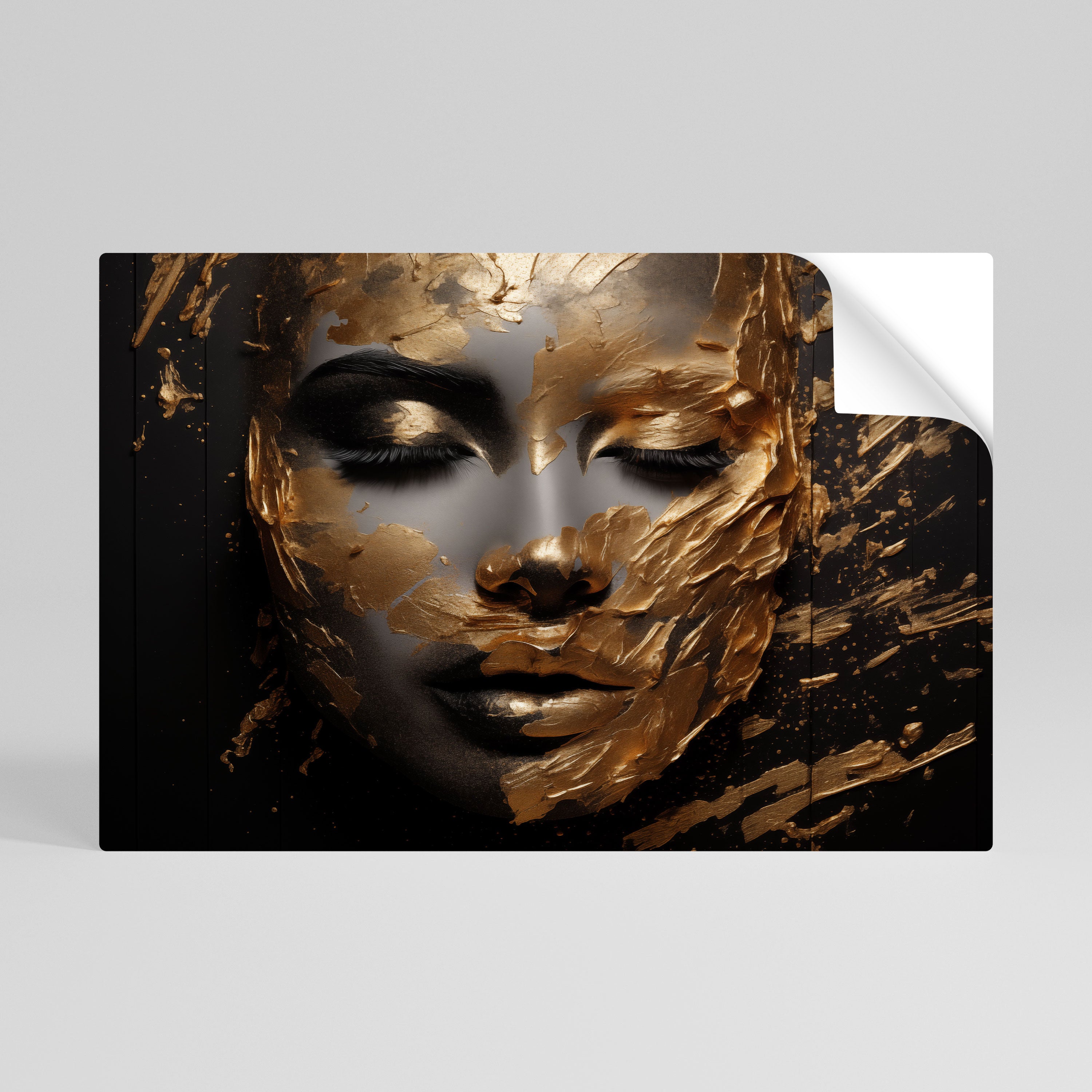 SHIMMERING BEAUTY Peel and Stick Horizontal Poster