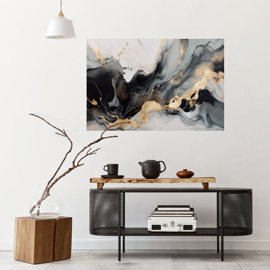 VENAS ARMONIOSAS Póster horizontal autoadhesivo