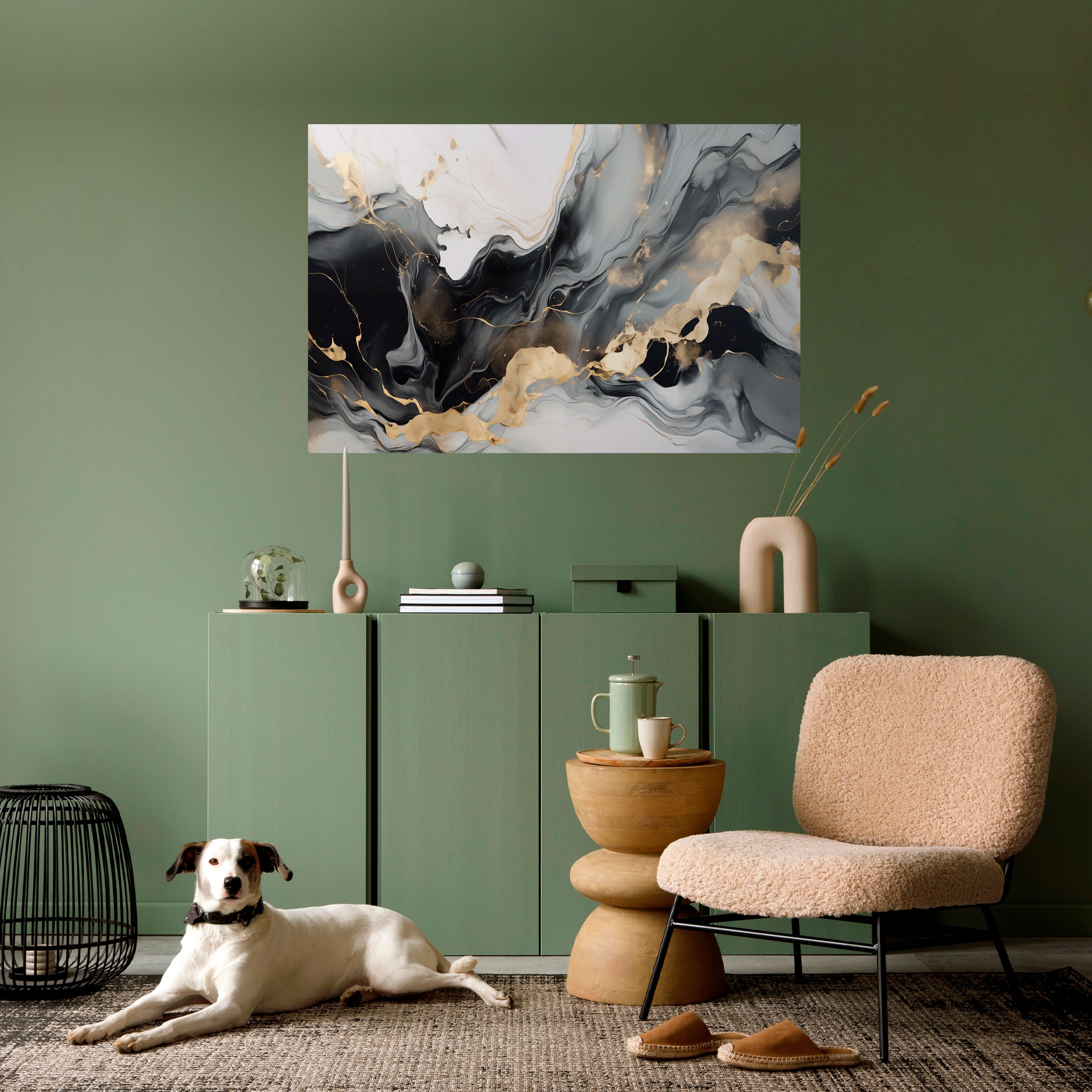 VENAS ARMONIOSAS Póster horizontal autoadhesivo