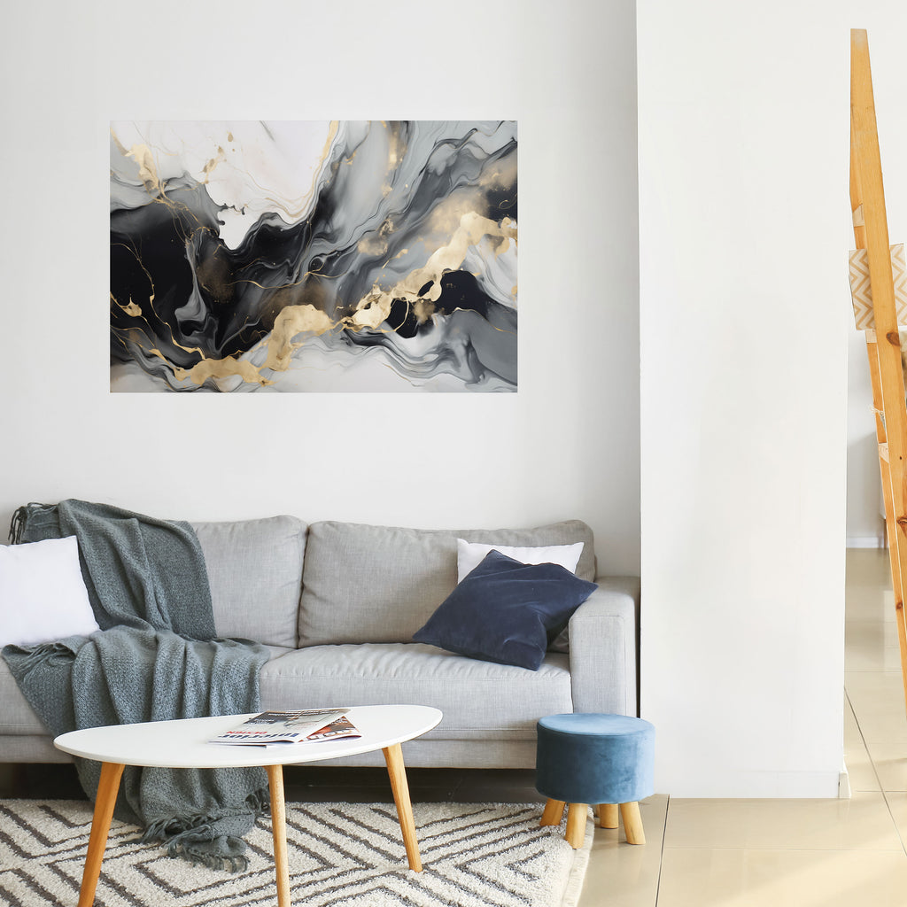 VENAS ARMONIOSAS Póster horizontal autoadhesivo