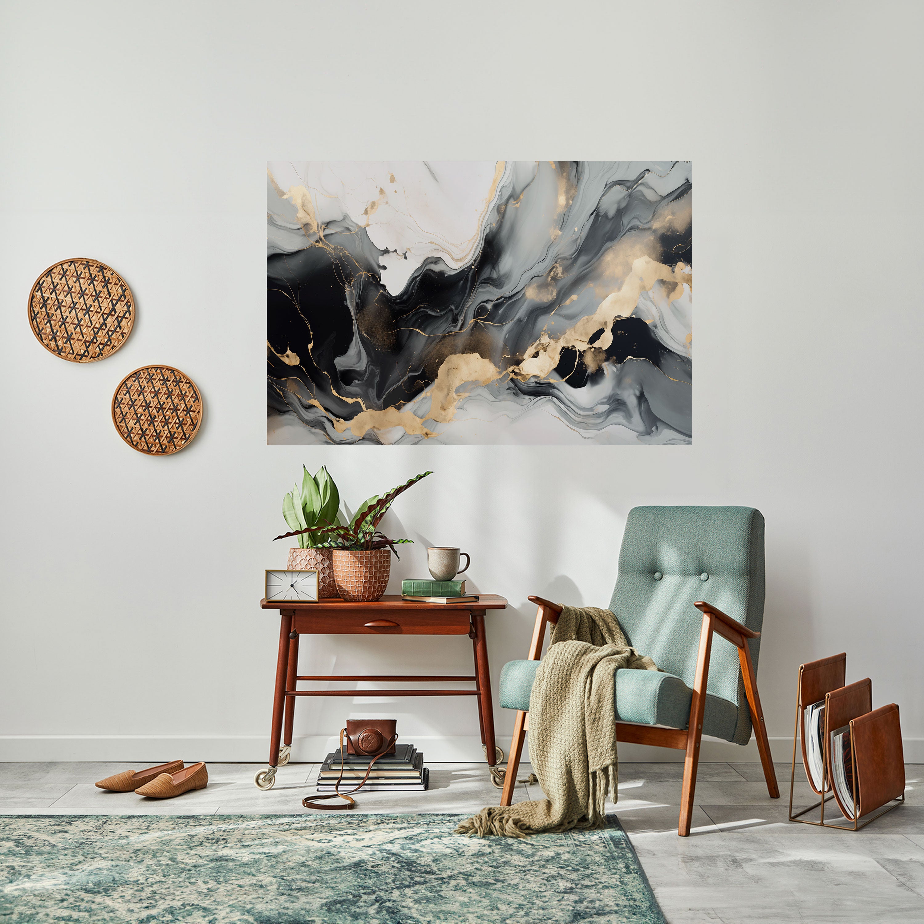 VENAS ARMONIOSAS Póster horizontal autoadhesivo