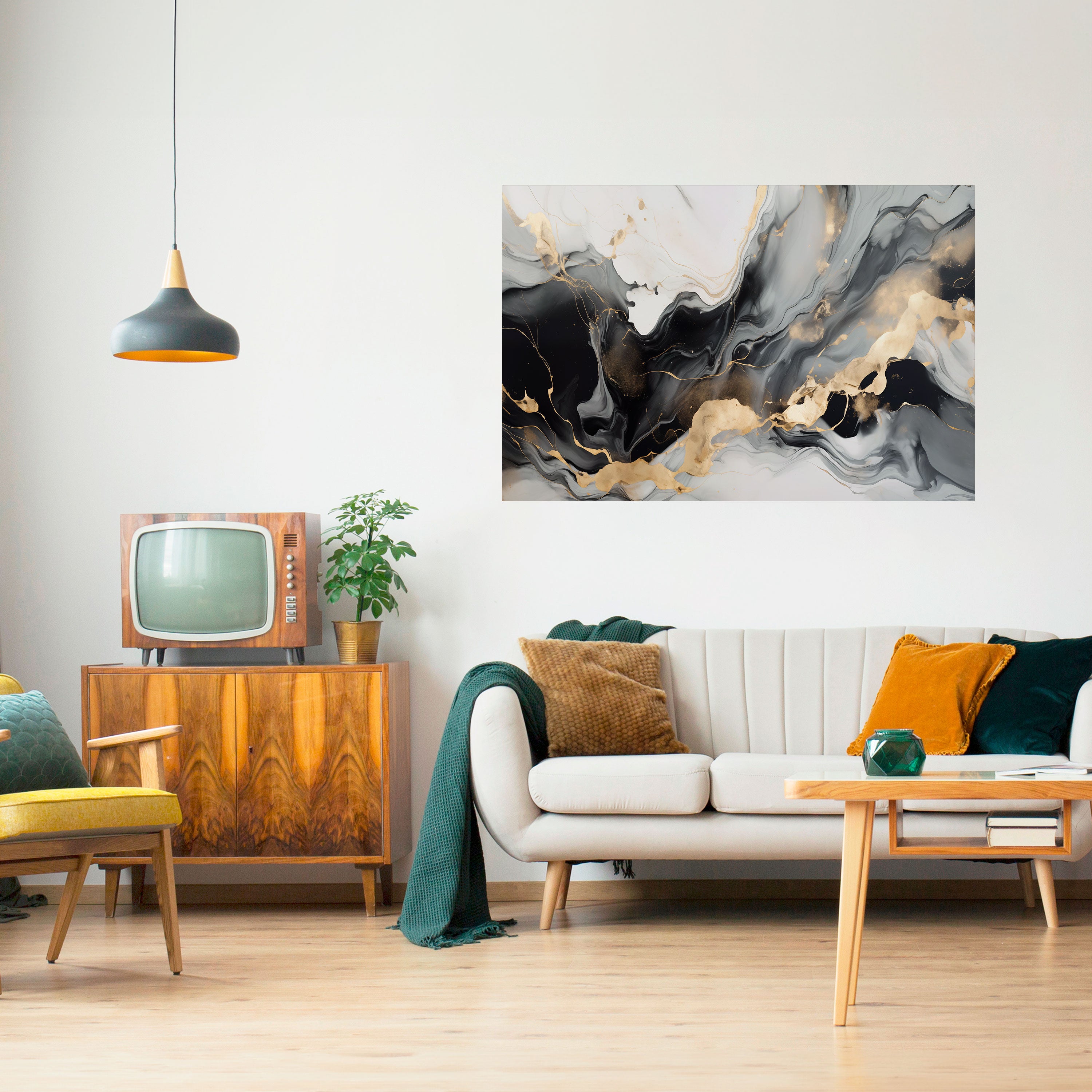 VENAS ARMONIOSAS Póster horizontal autoadhesivo