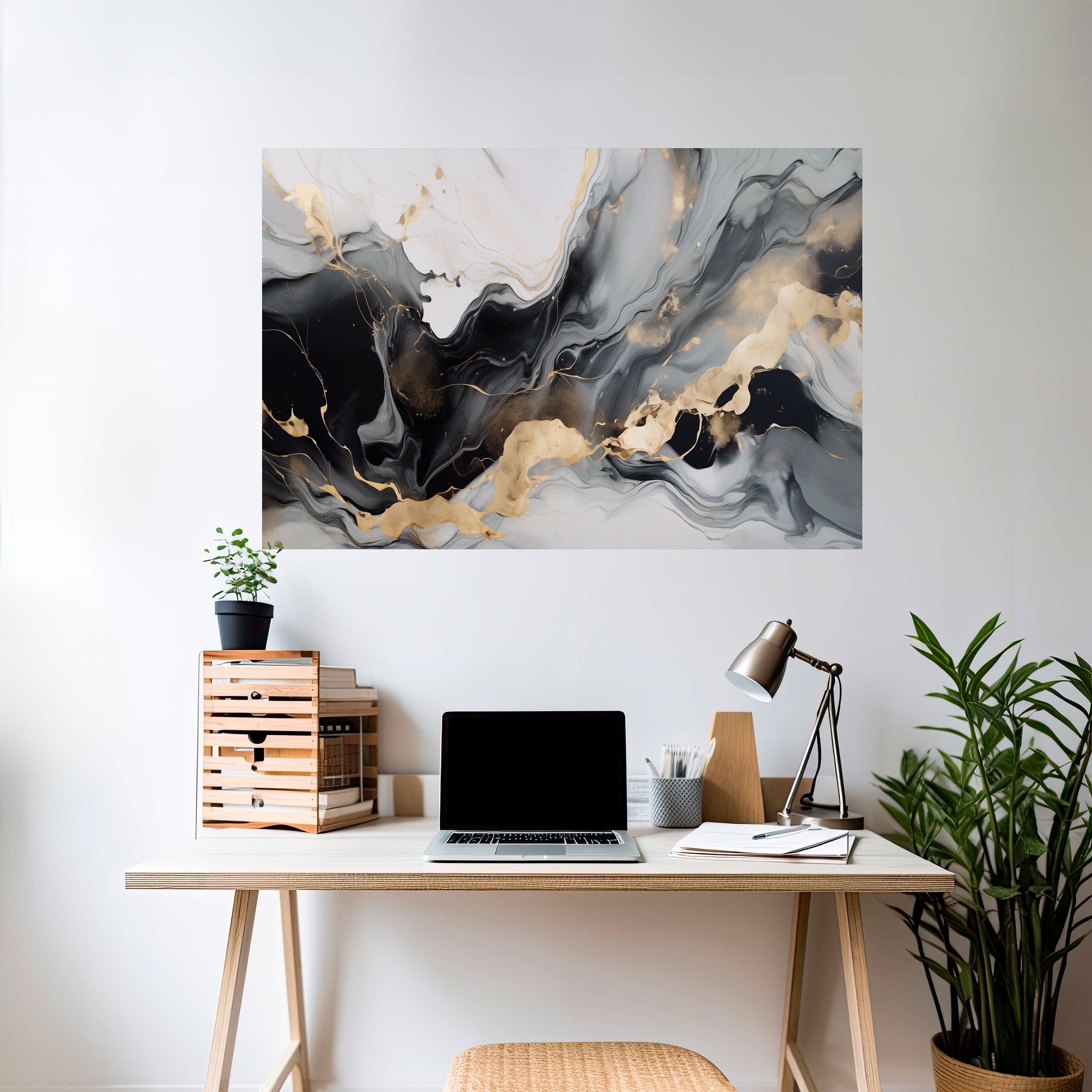 VENAS ARMONIOSAS Póster horizontal autoadhesivo