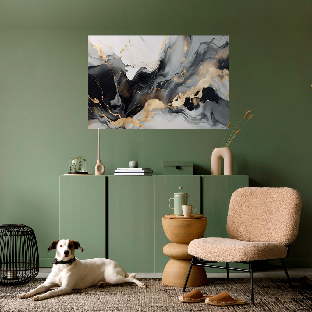 VENAS ARMONIOSAS Póster horizontal autoadhesivo