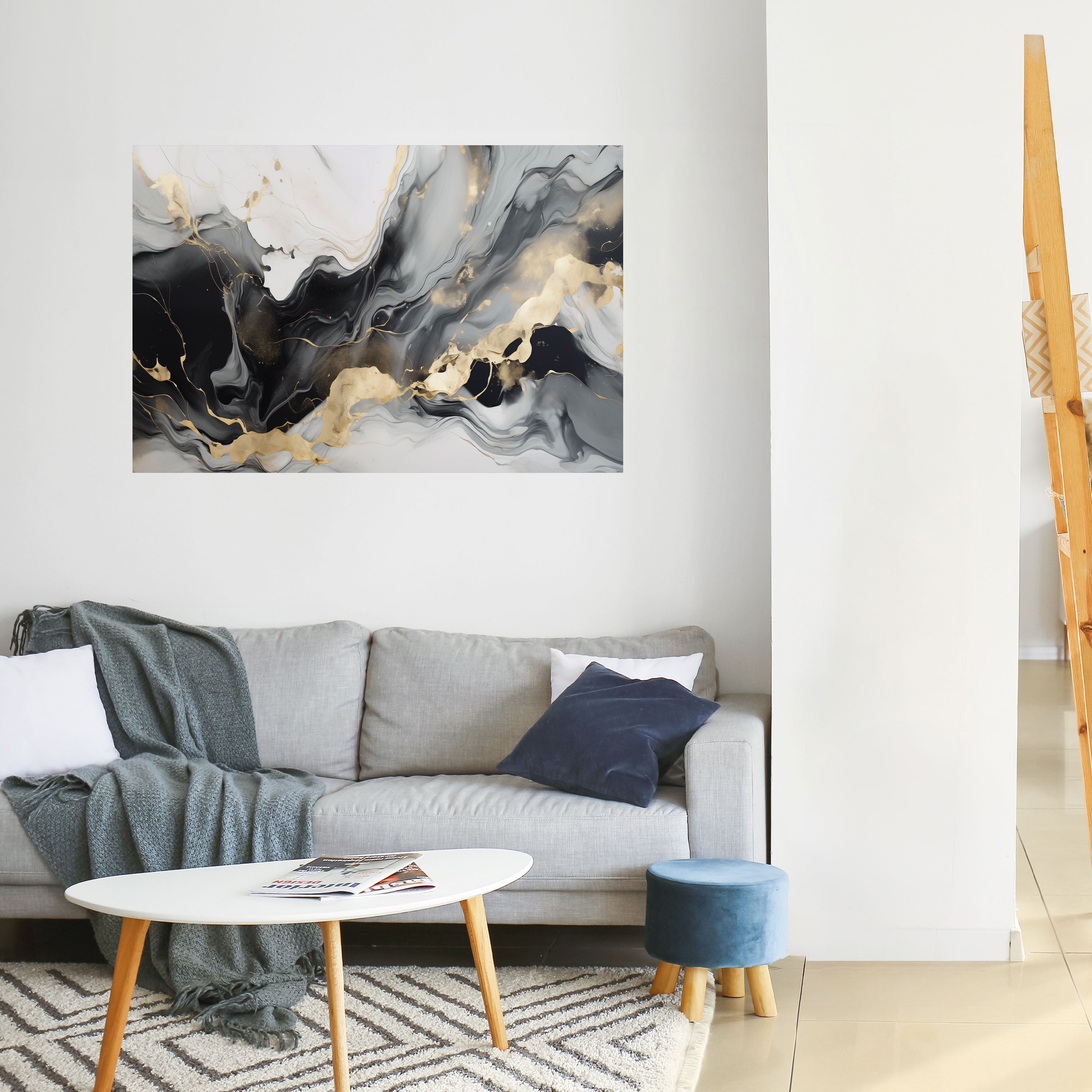 VENAS ARMONIOSAS Póster horizontal autoadhesivo