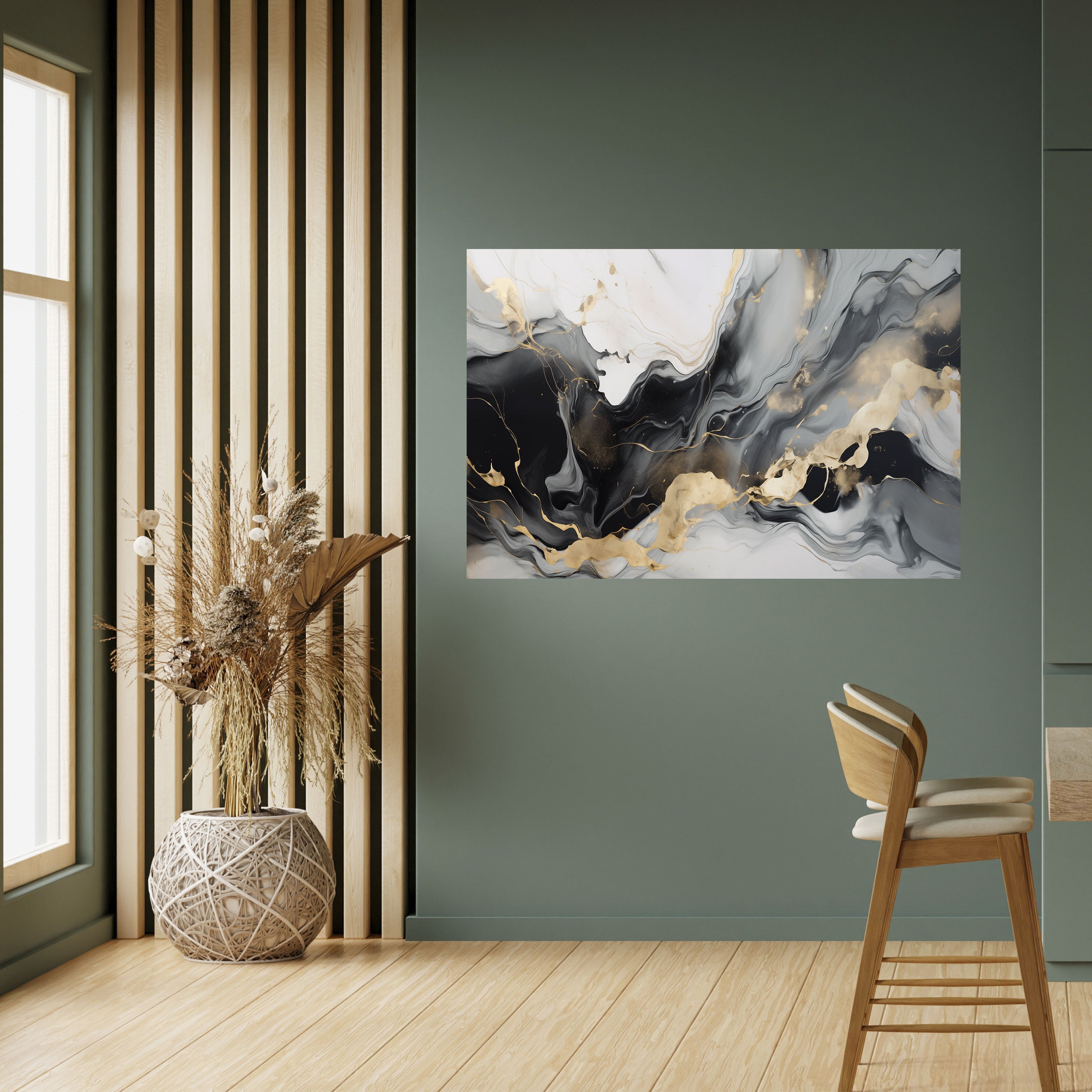 VENAS ARMONIOSAS Póster horizontal autoadhesivo