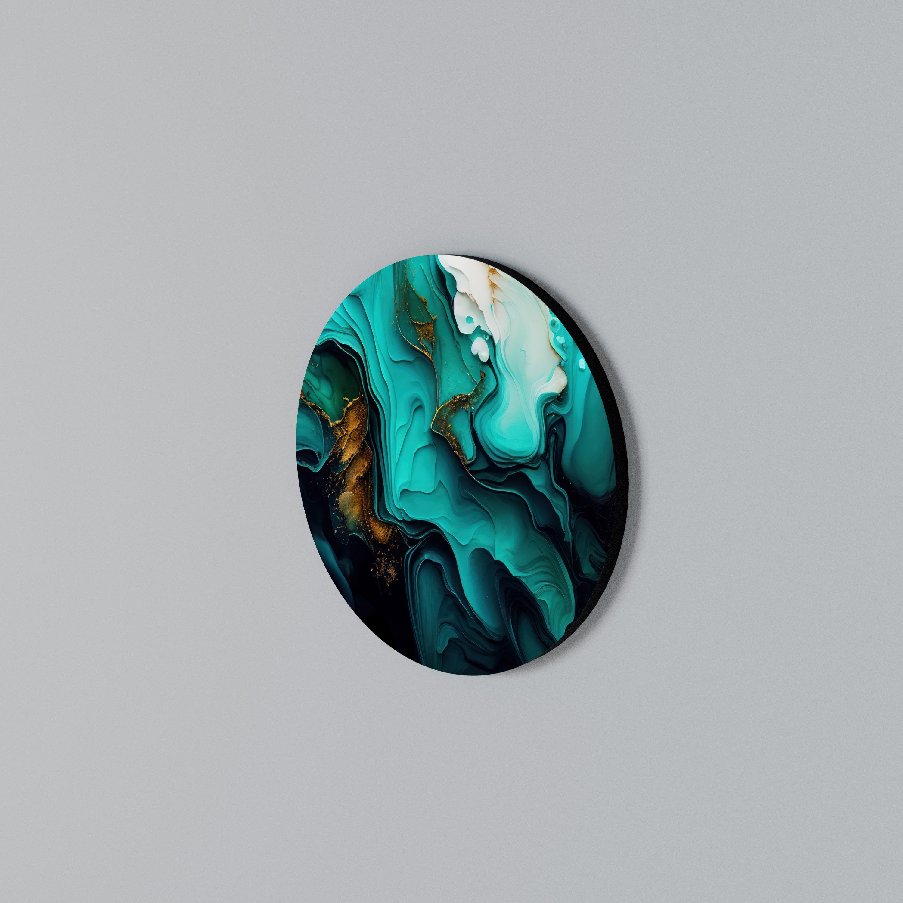 SUBLIME WHIRLS Arte de pared redondo