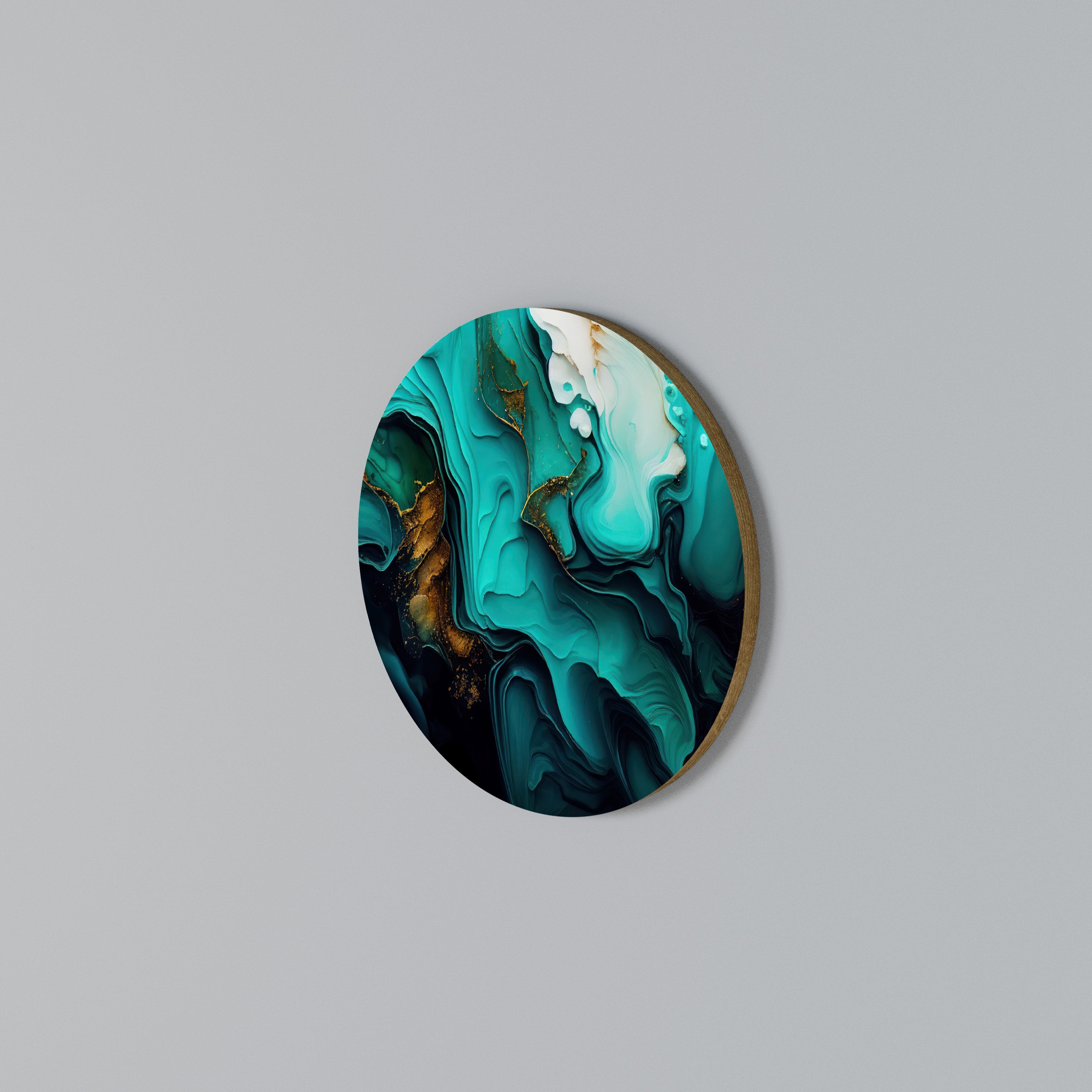 SUBLIME WHIRLS Arte de pared redondo