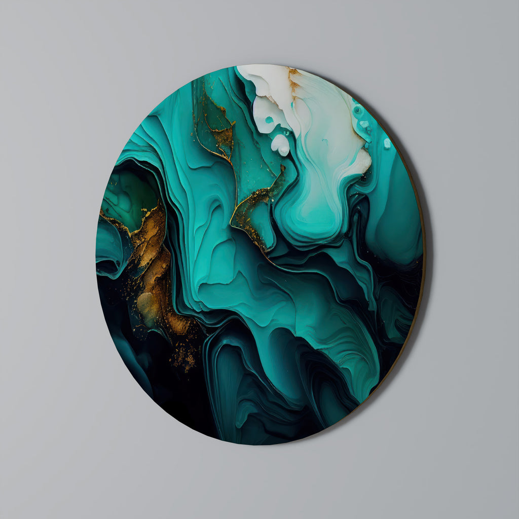 SUBLIME WHIRLS Round Wall Art