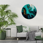 SUBLIME WHIRLS Round Wall Art