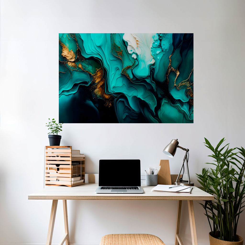 Póster horizontal autoadhesivo SUBLIME WHIRLS