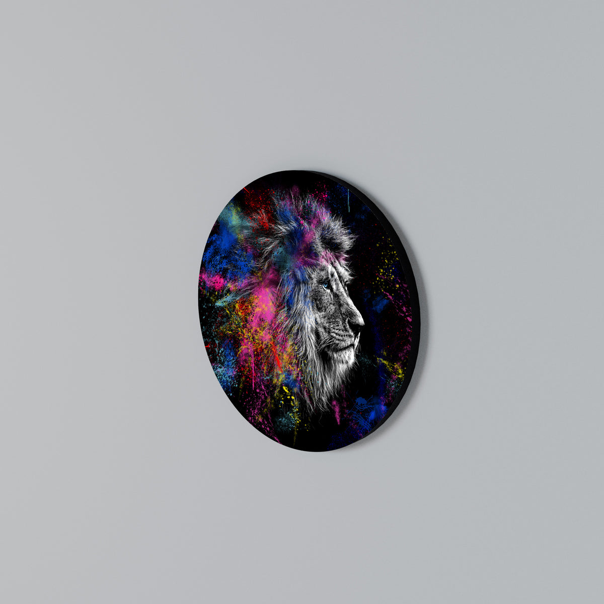 LION ARTISTRY Arte de pared redondo