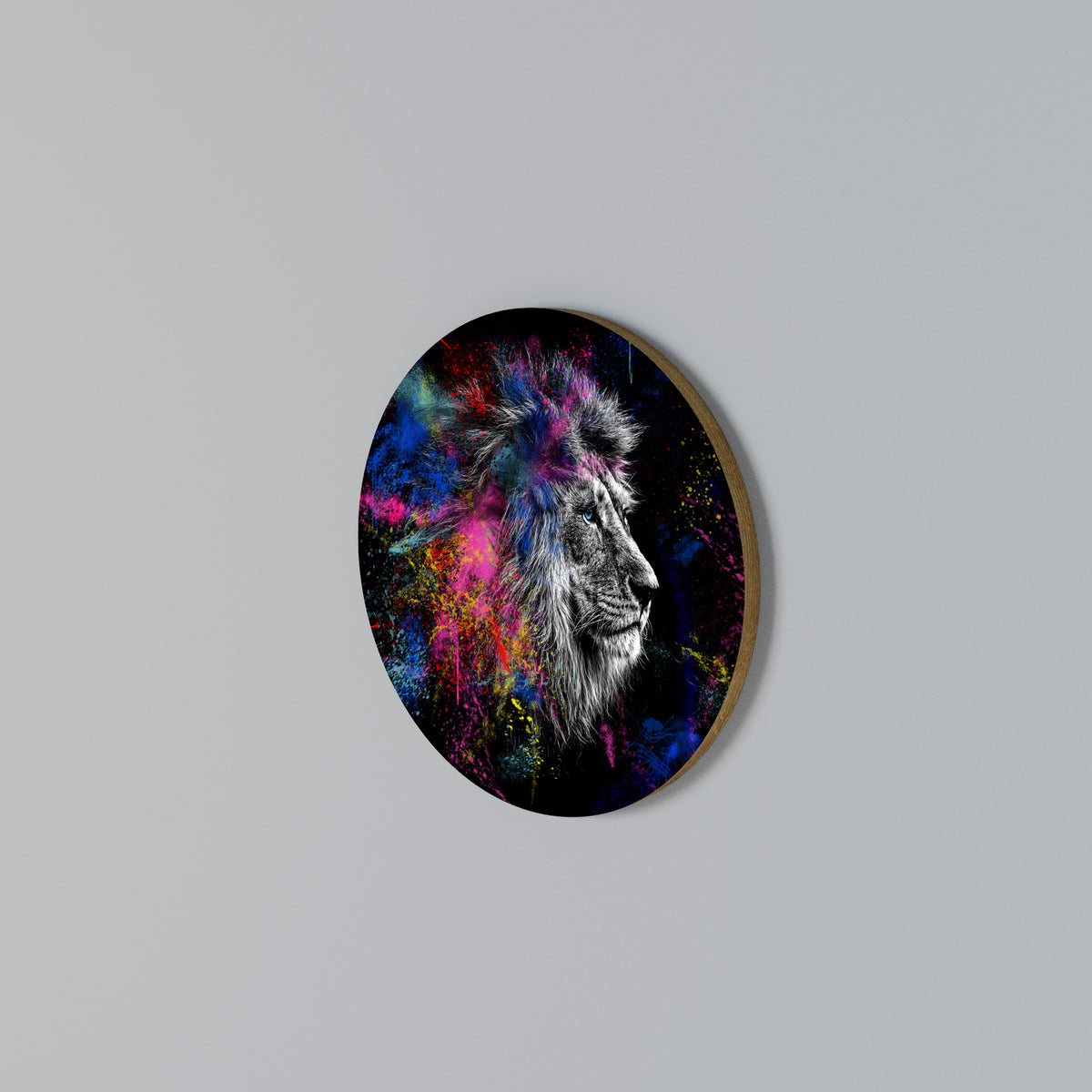 LION ARTISTRY Arte de pared redondo
