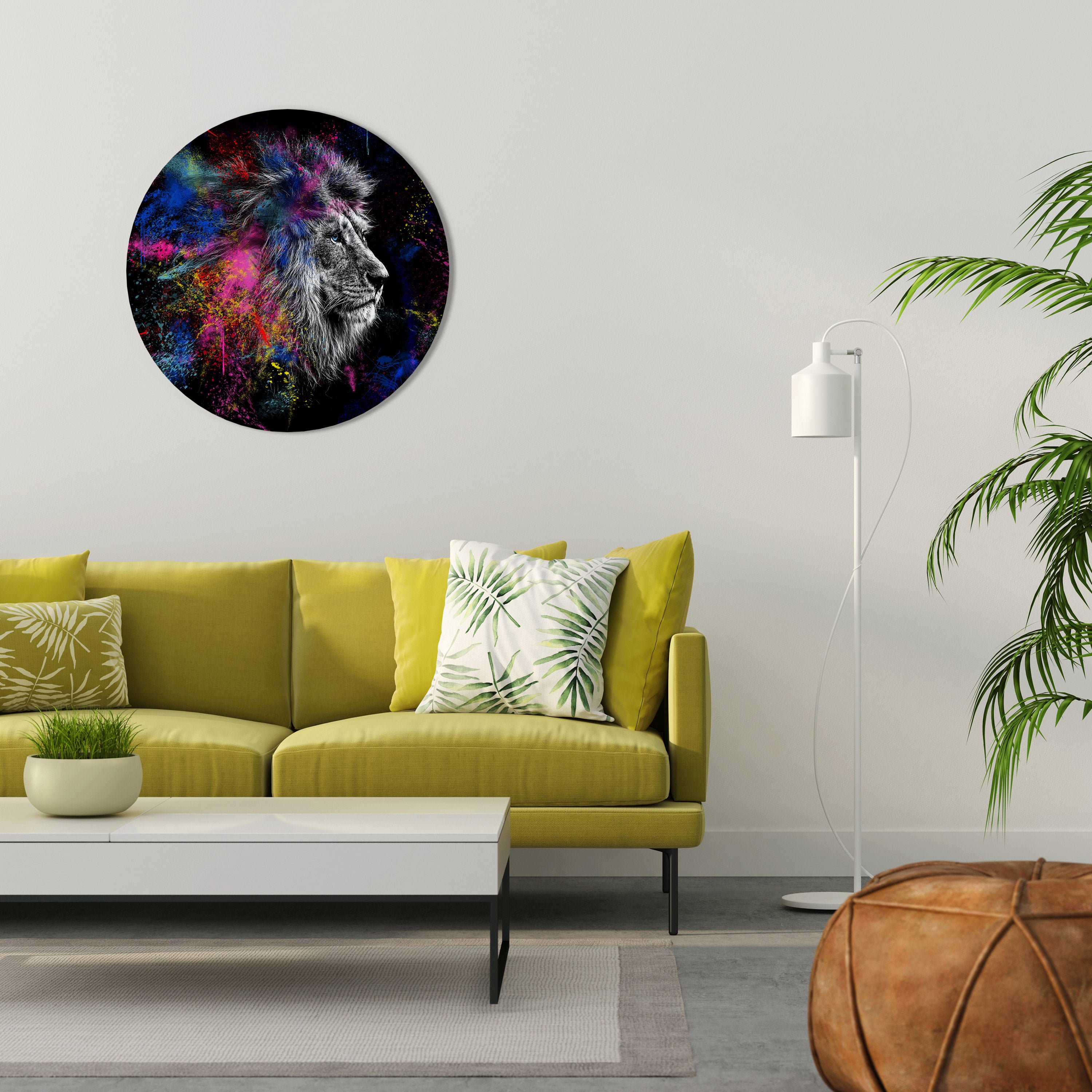 LION ARTISTRY Round Wall Art