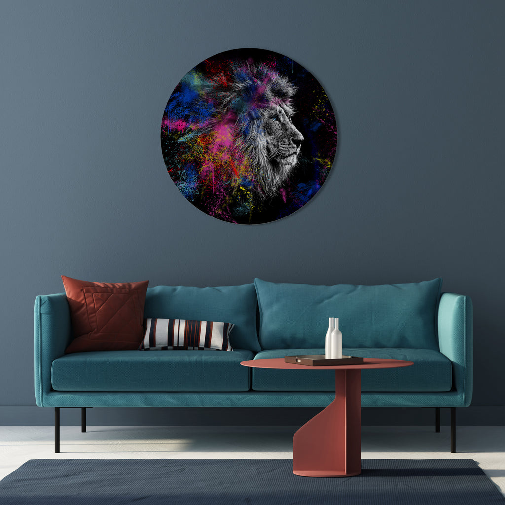 LION ARTISTRY Round Wall Art