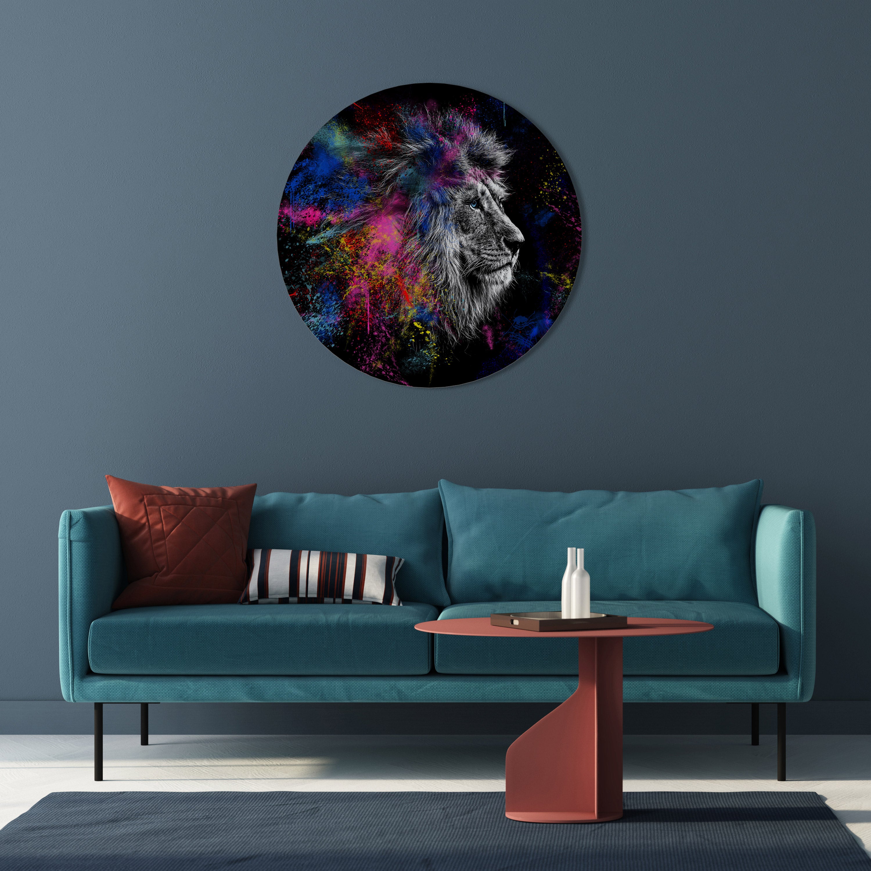 LION ARTISTRY Round Wall Art