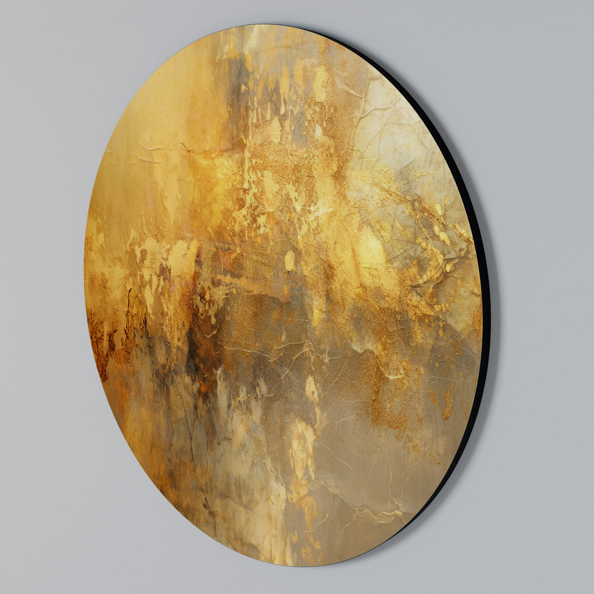SEARING GLOW Arte de pared redondo