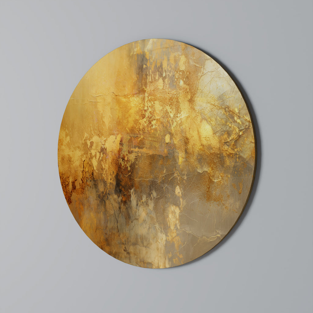 SEARING GLOW Round Wall Art