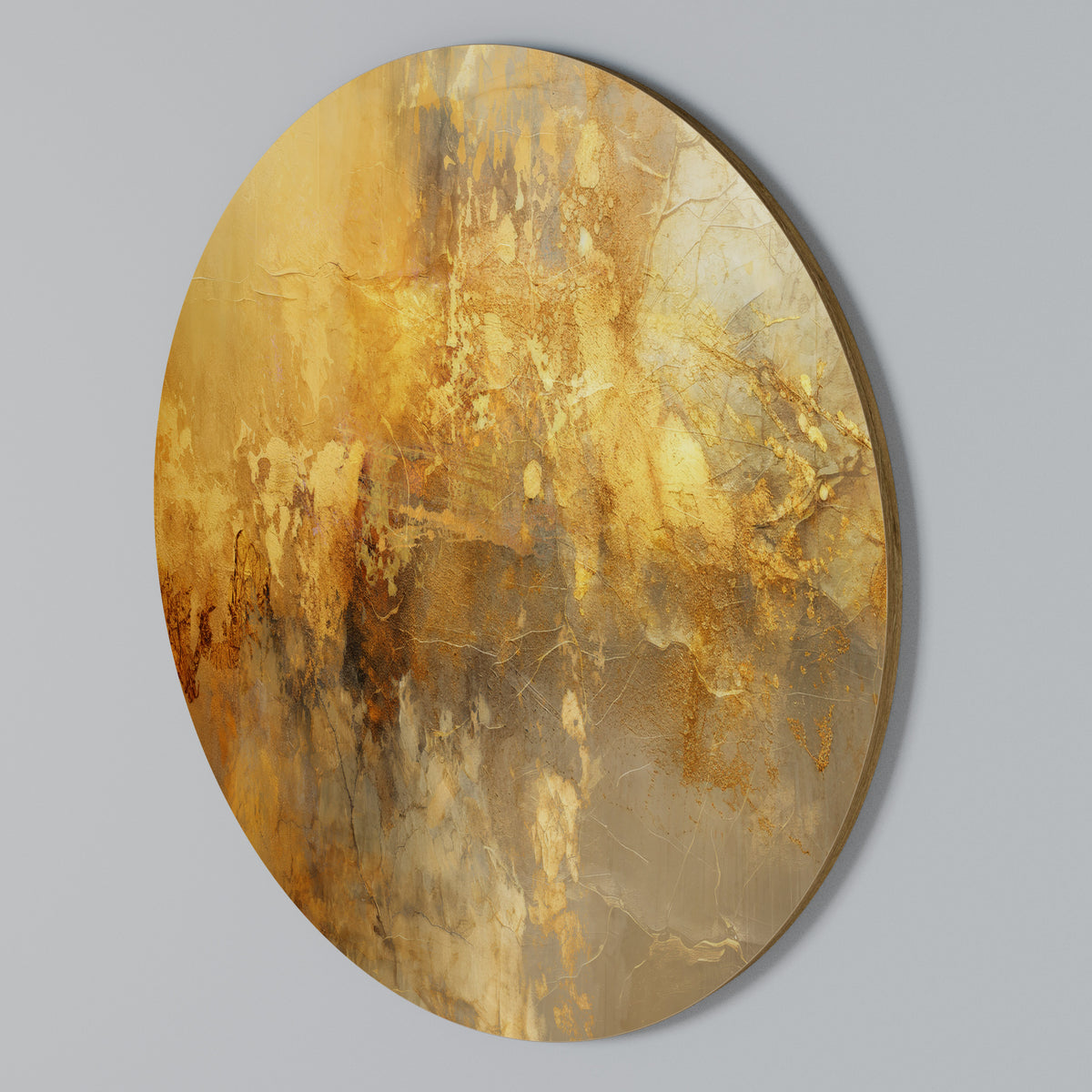 SEARING GLOW Arte de pared redondo
