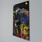 LEOPARD ARTISTRY Cuadro en lienzo vertical