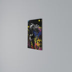 LEOPARD ARTISTRY Cuadro en lienzo vertical