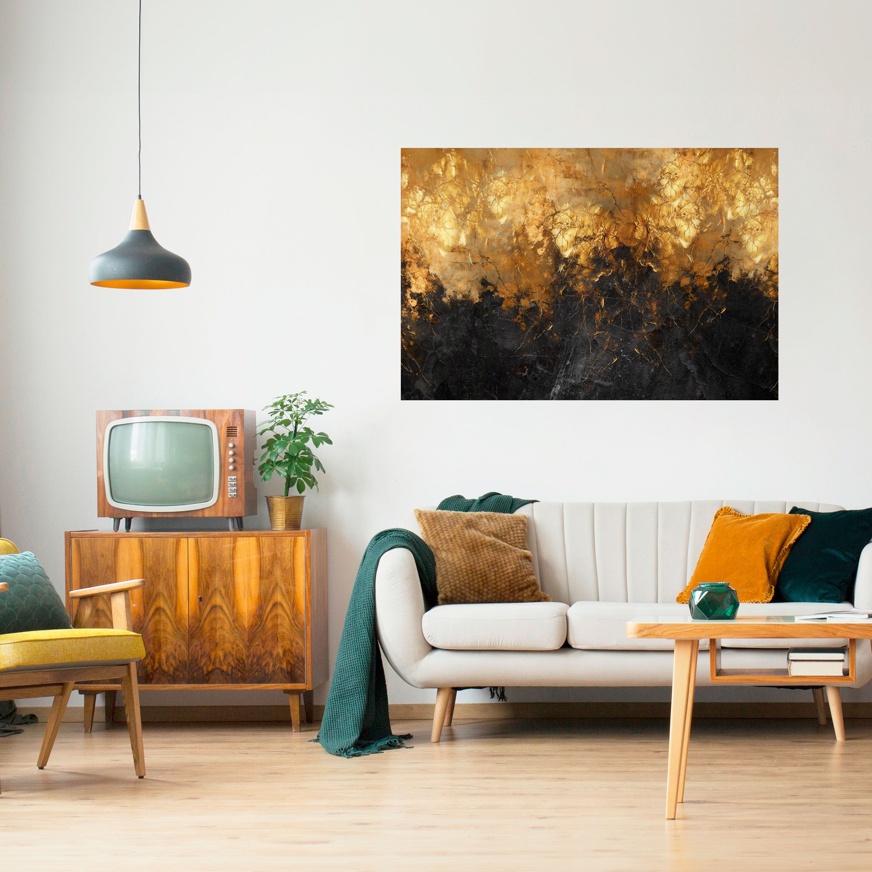 Póster horizontal autoadhesivo RADIANT SPARK