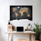 NAVIGATING VIBRANT LANDS Peel and Stick Horizontal Poster