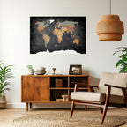 NAVIGATING VIBRANT LANDS Peel and Stick Horizontal Poster