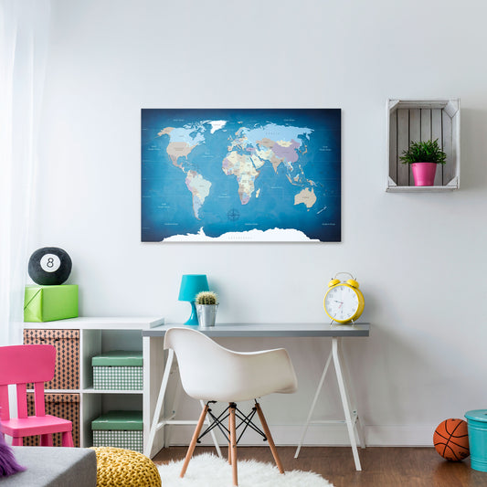 MAPS OF INSPIRATION Cuadro en lienzo horizontal