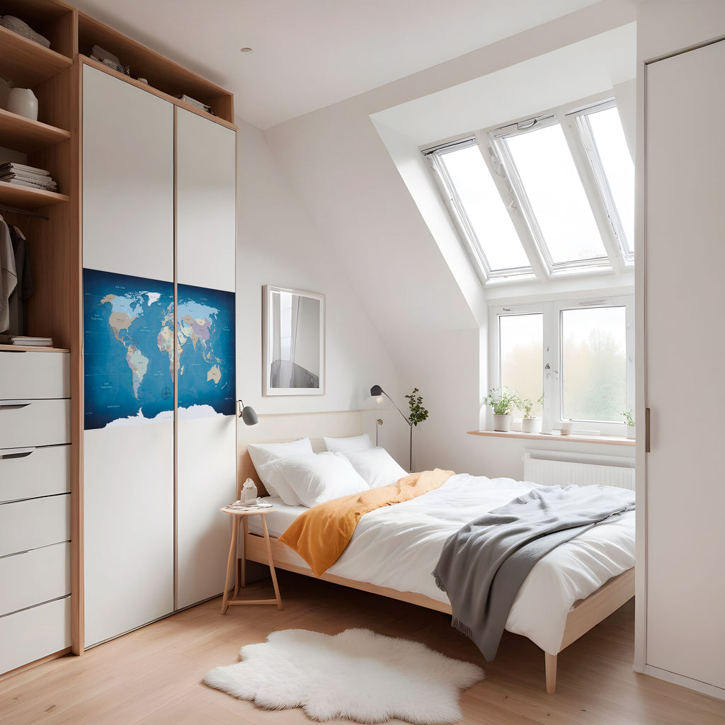 Póster horizontal autoadhesivo MAPAS DE INSPIRACIÓN