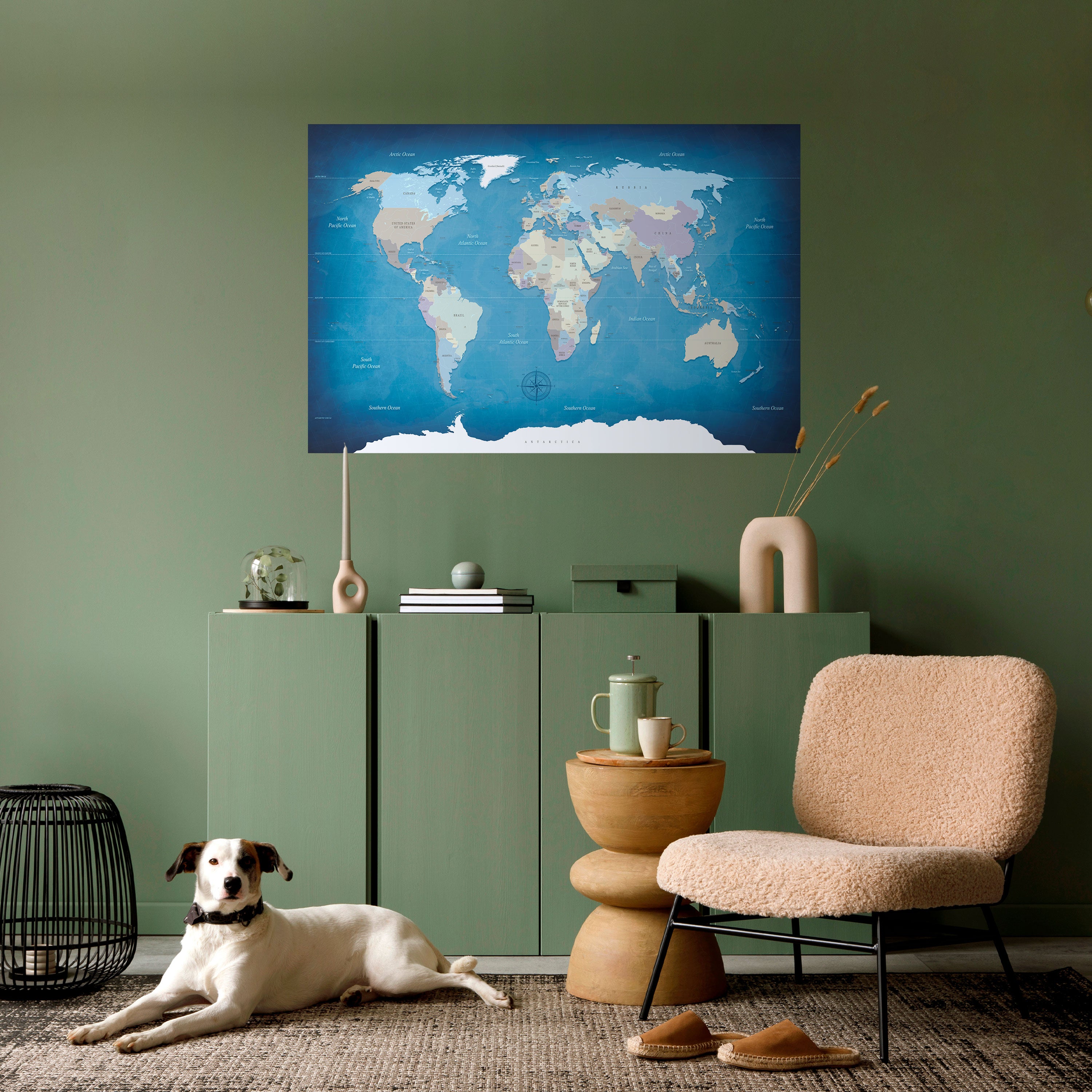 Póster horizontal autoadhesivo MAPAS DE INSPIRACIÓN