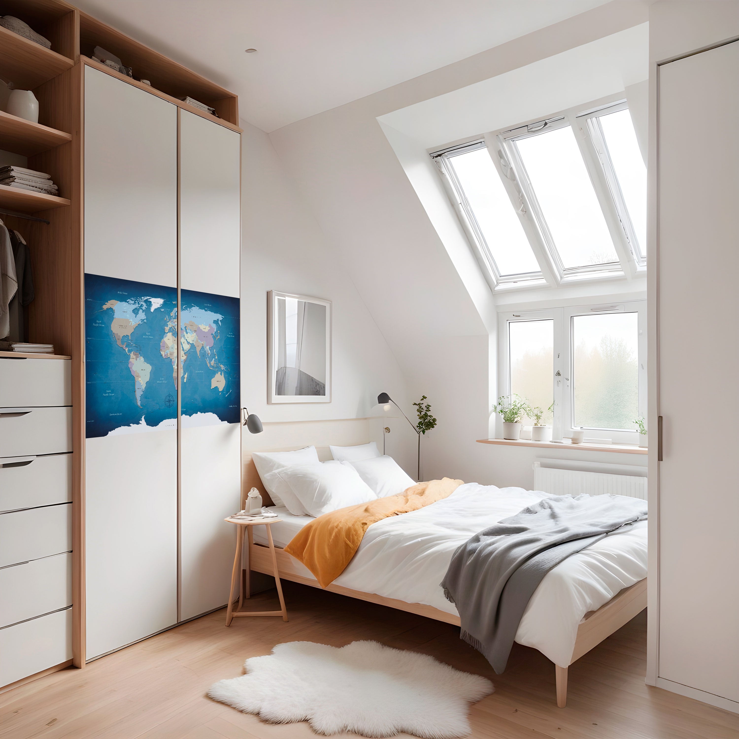 Póster horizontal autoadhesivo MAPAS DE INSPIRACIÓN