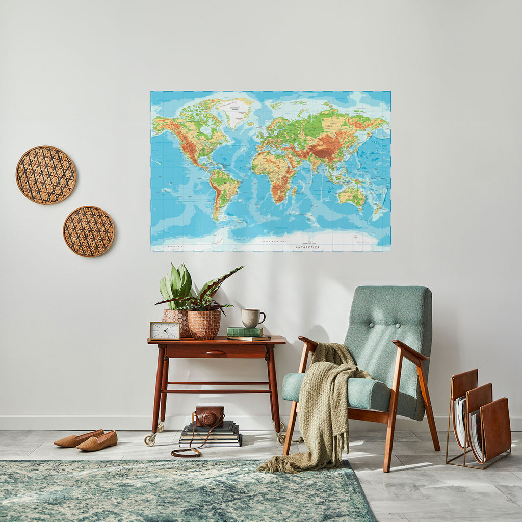 Póster horizontal autoadhesivo MAPA DE LA DIVERSIDAD