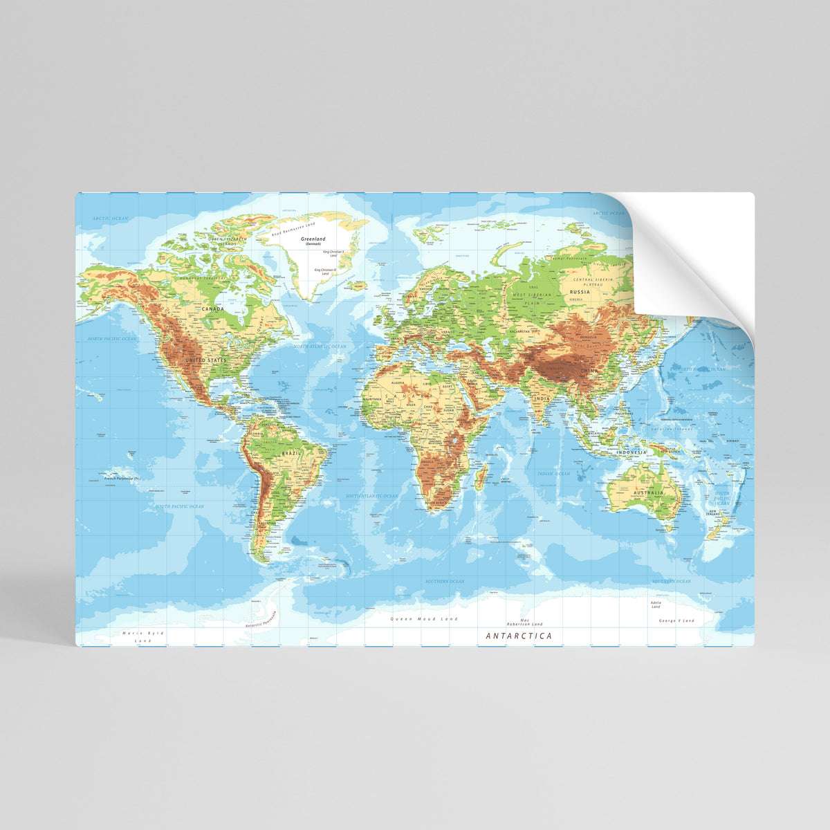MAP OF DIVERSITY Póster adhesivo horizontal