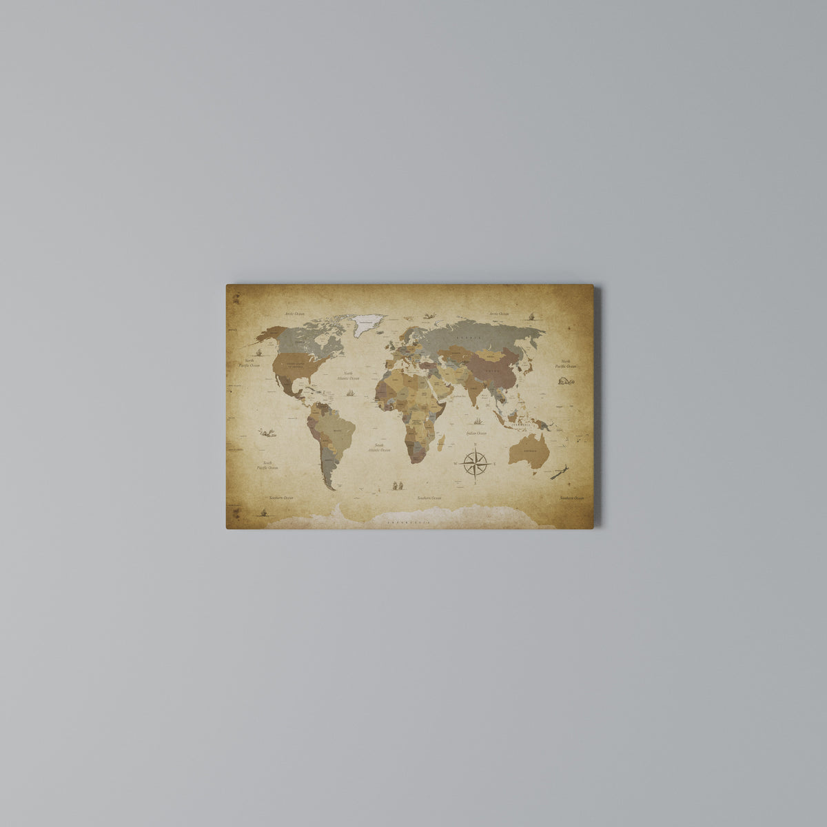 MYSTICAL MAP ODYSSEY Cuadro en lienzo horizontal