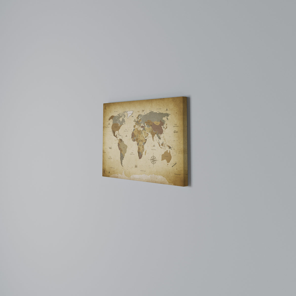 MYSTICAL MAP ODYSSEY Cuadro en lienzo horizontal